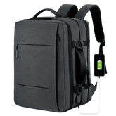 Gray Voyager Elite Travel Expandable Backpack Backpacks by Cutesliving Store
