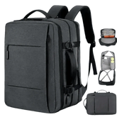 Gray Voyager Elite Travel Expandable Backpack Backpacks by Cutesliving Store