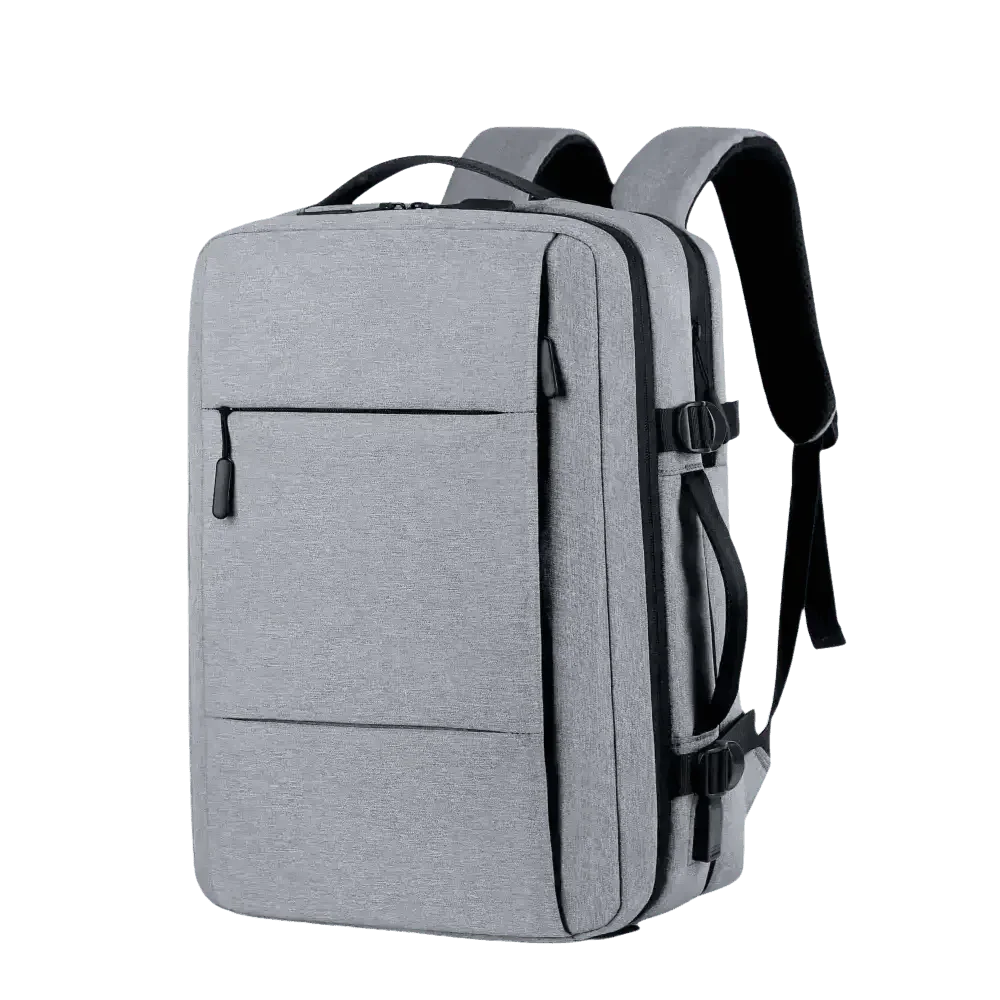 Gray Voyager Elite Travel Expandable Backpack Backpacks by Cutesliving Store
