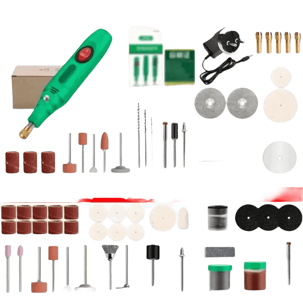 Green Electric Drill Grinder Engraver Pen with Accessories Mini Grinder by Home Of Hybrid Tools Store