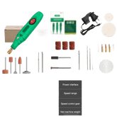 Green Electric Drill Grinder Engraver Pen with Accessories Mini Grinder by Home Of Hybrid Tools Store