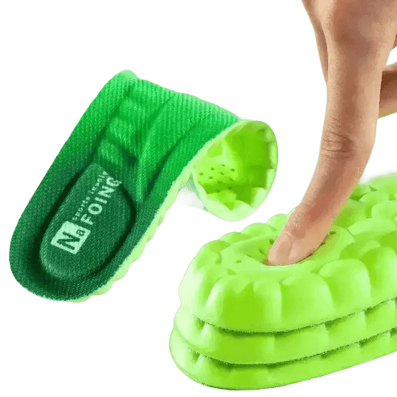 Green Orthopedic Sport Insoles Breathable Shock Absorption by ZUHUHU Store