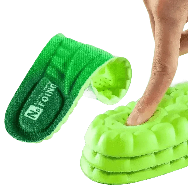 Green Orthopedic Sport Insoles Breathable Shock Absorption by ZUHUHU Store
