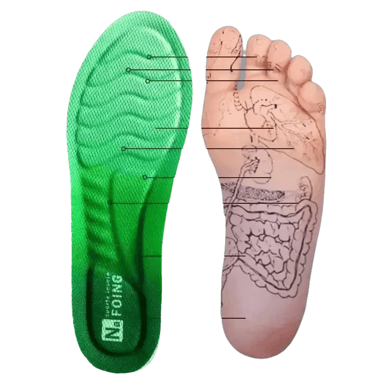 Green Orthopedic Sport Insoles Breathable Shock Absorption by ZUHUHU Store