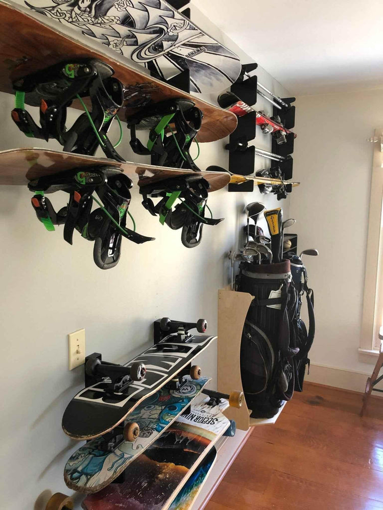 HANGTHIS Up Snowboard Rack, Snow Equipment, Snowboard Storage Organizer for Garages, Man-Cave, Bedroom and Rooms by HangThis Up My Shed Organizing System