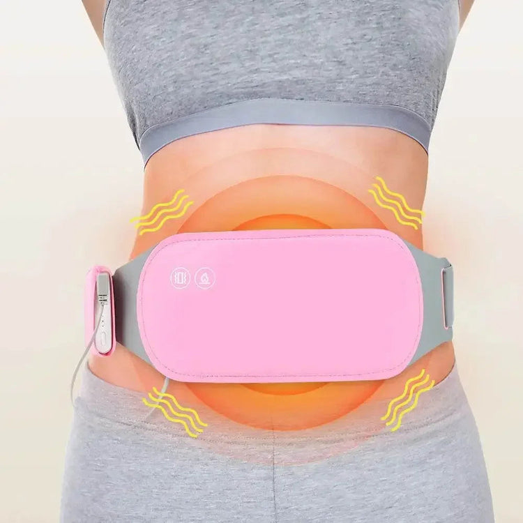 Heating Massage Belt Hot Compress Warm Vibrating Massage Device Warm Uterus Belt For Women Waistband Menstrual Pain Nice Gift Belt Massager by Dropshee