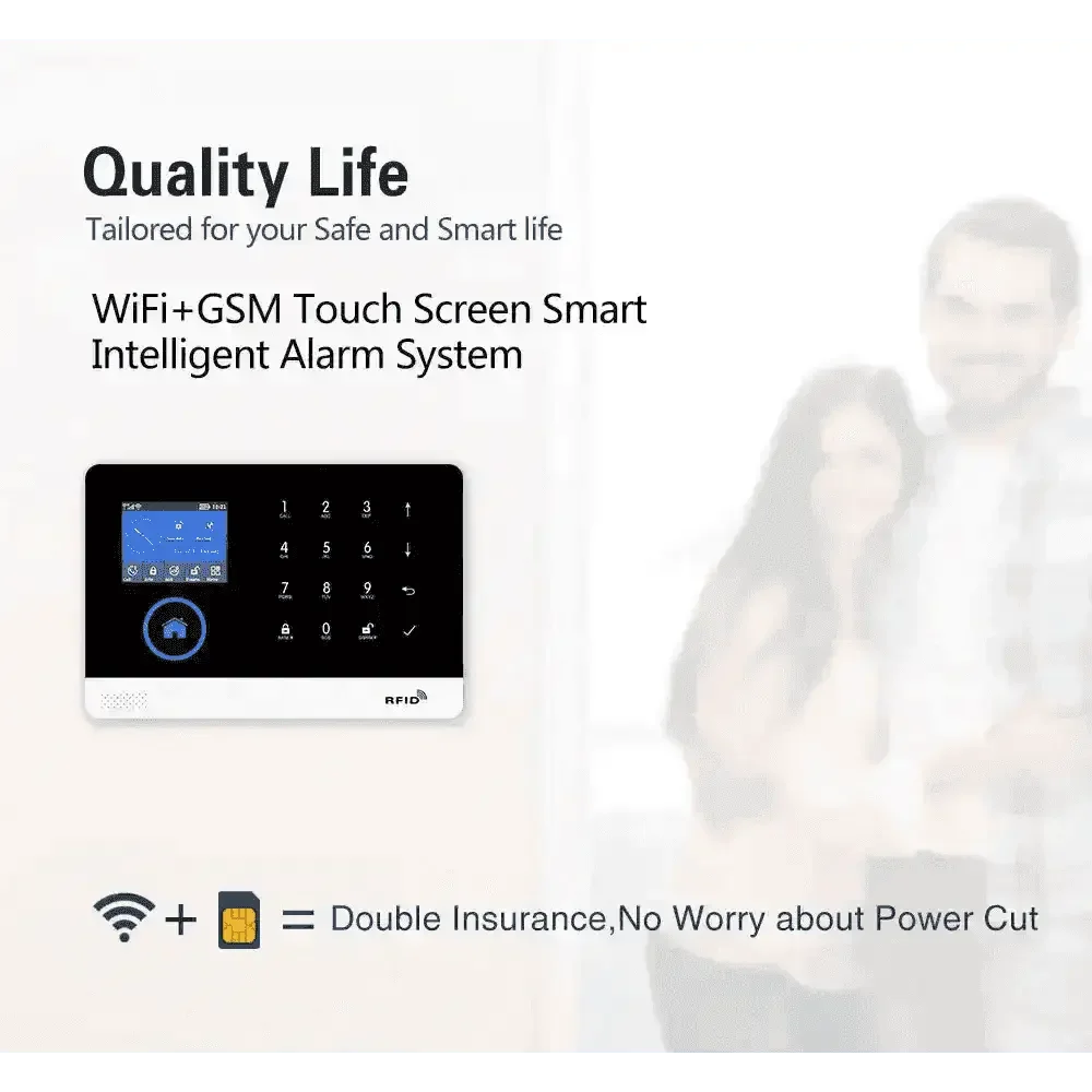 Home Burglar Security System with Camera WiFi GSM Home Security System Home Security System by DSERS