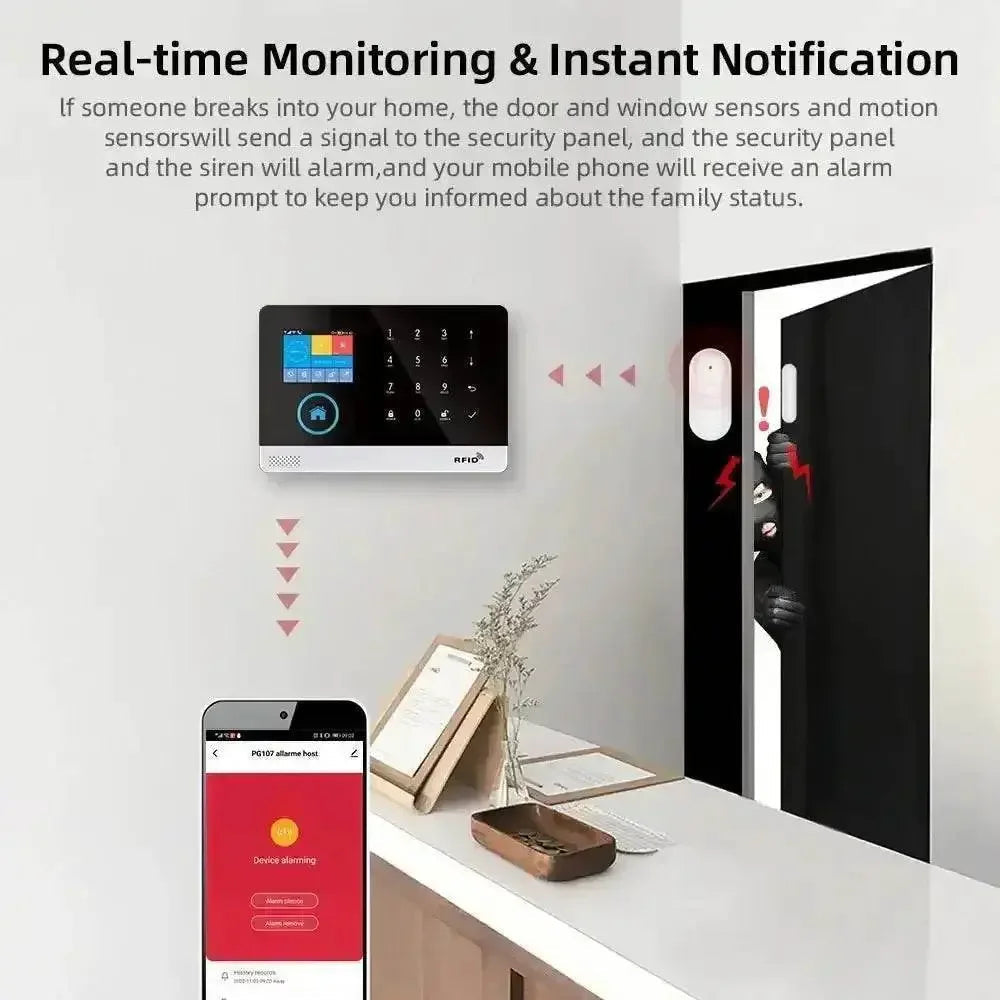 Home Burglar Security System with Camera WiFi GSM Home Security System Home Security System by DSERS