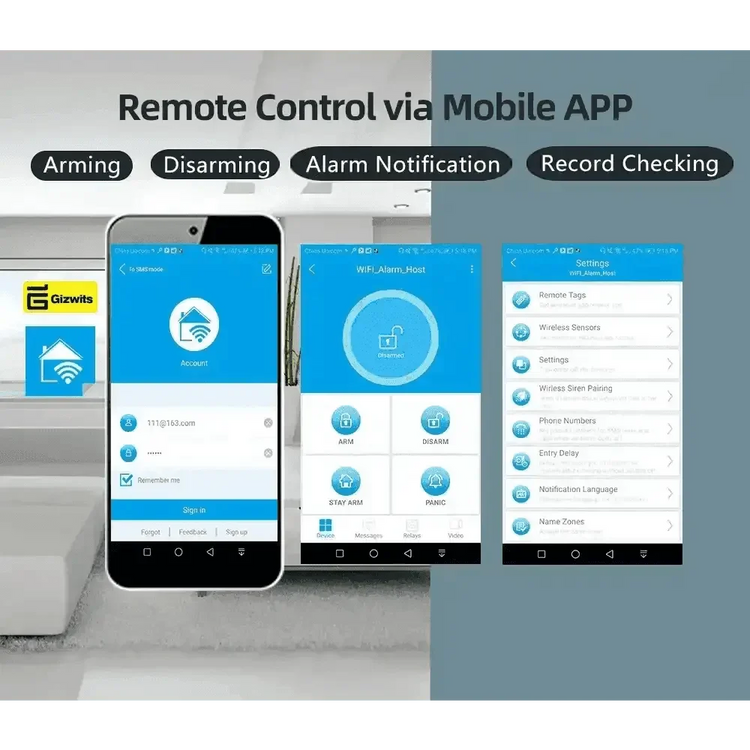 Home Burglar Security System with Camera WiFi GSM Home Security System Home Security System by DSERS