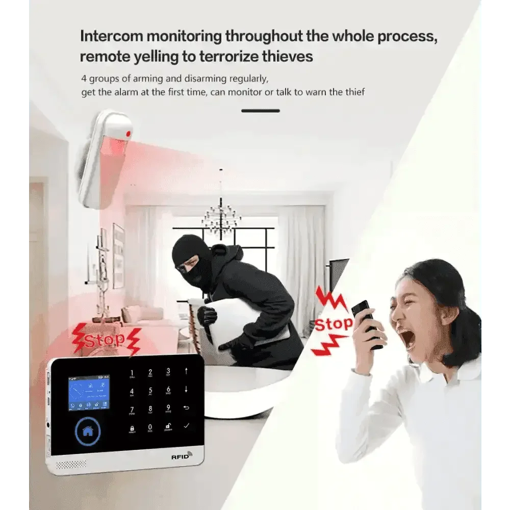 Home Burglar Security System with Camera WiFi GSM Home Security System Home Security System by DSERS