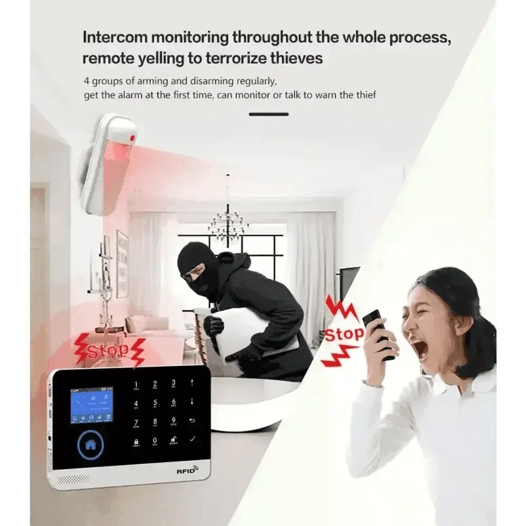 Home Burglar Security System with Camera WiFi GSM Home Security System Home Security System by DSERS