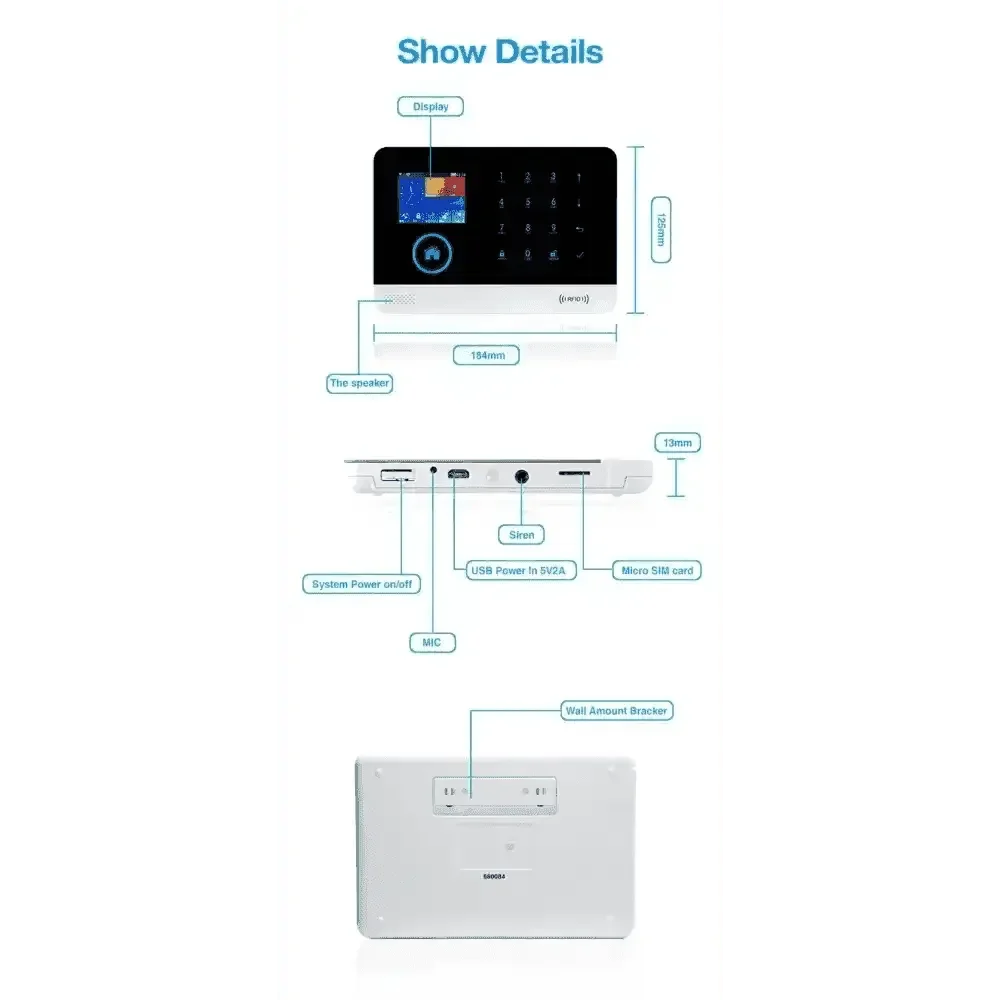 Home Burglar Security System with Camera WiFi GSM Home Security System Home Security System by DSERS