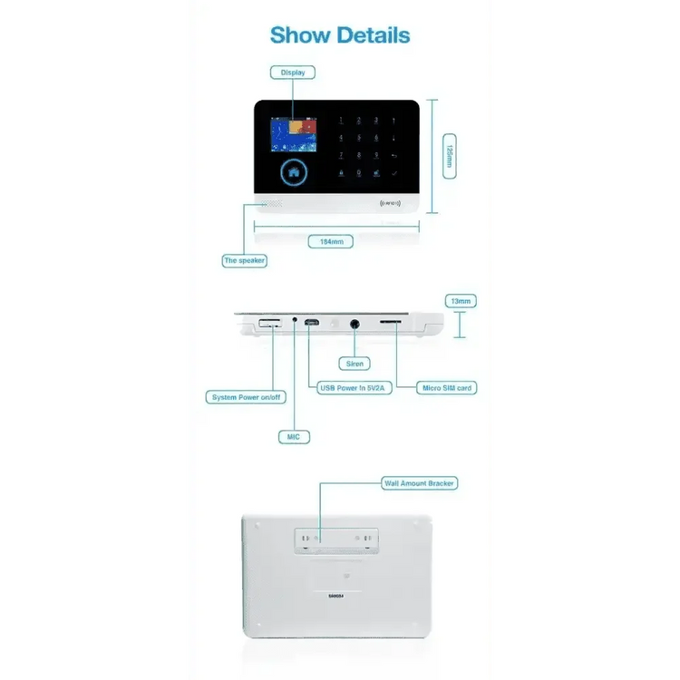 Home Burglar Security System with Camera WiFi GSM Home Security System Home Security System by DSERS