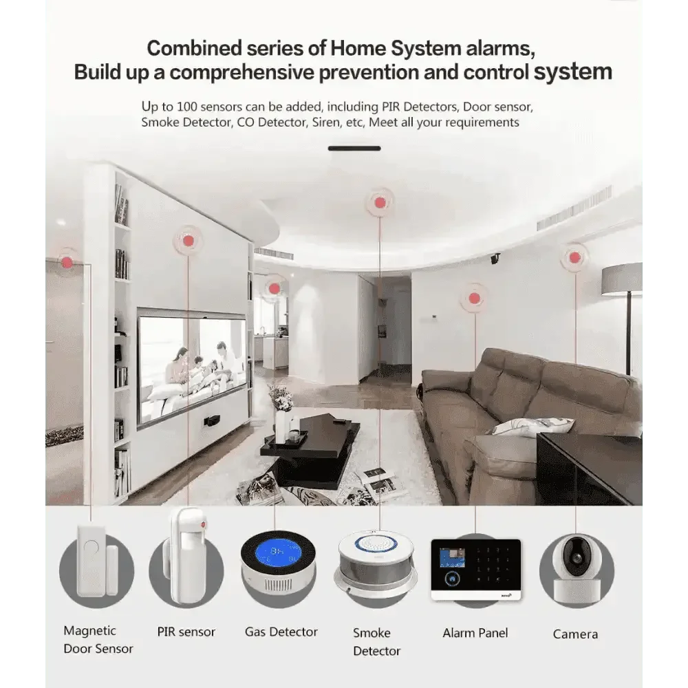 Home Burglar Security System with Camera WiFi GSM Home Security System Home Security System by DSERS