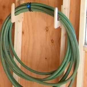 Hose Organizer – Garden Tool Storage Rack for Shed Organization Shed Organization by HangThis Up My Shed Organizing System