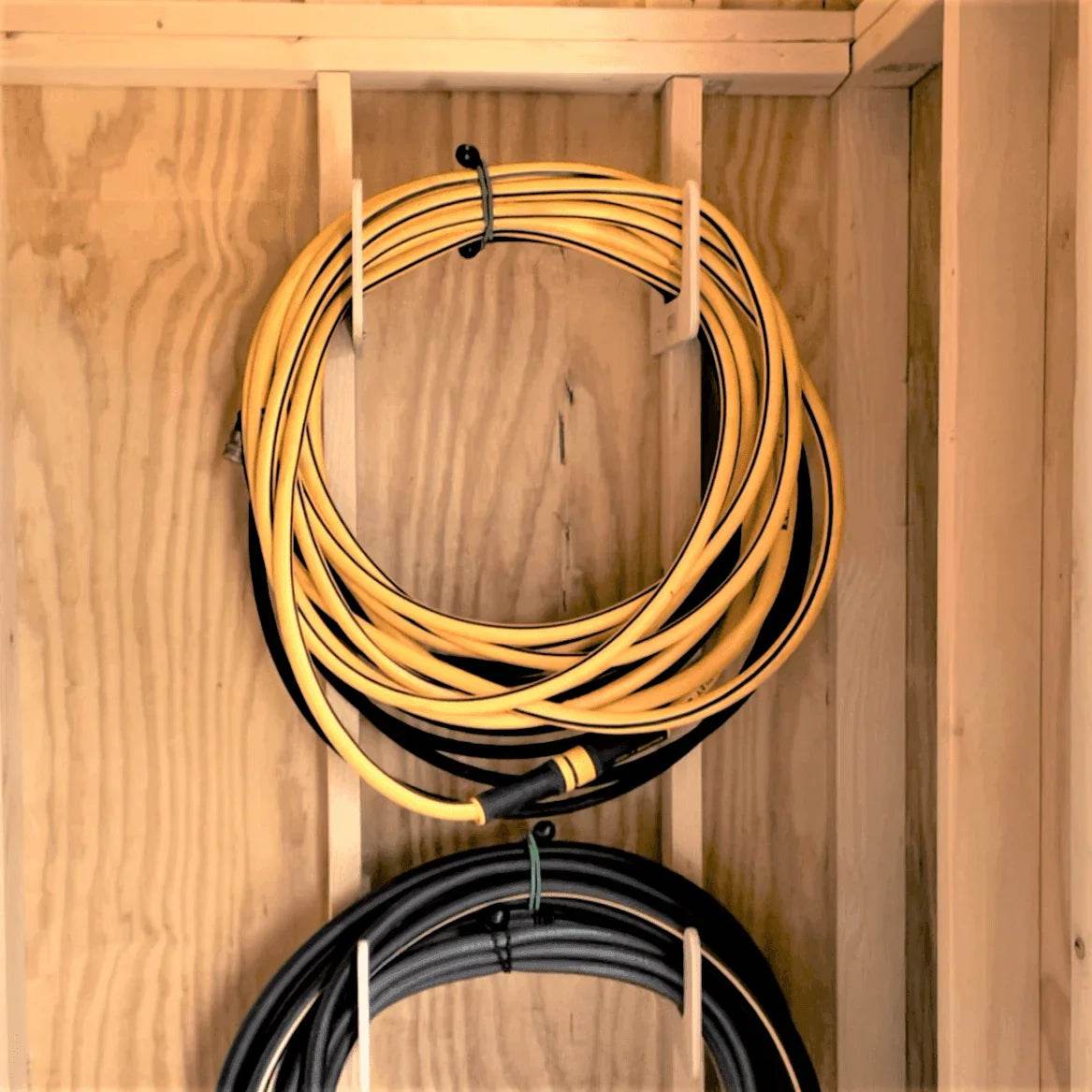 Hose Organizer – Garden Tool Storage Rack for Shed Organization Shed Organization by HangThis Up My Shed Organizing System