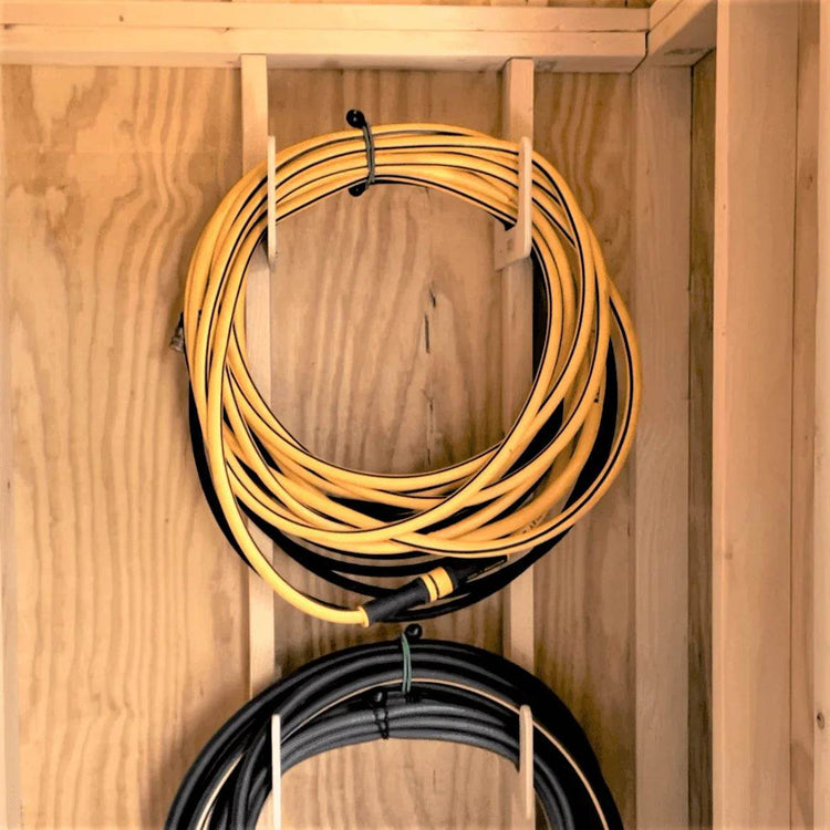 Hose Organizer – Garden Tool Storage Rack for Shed Organization Shed Organization by HangThis Up My Shed Organizing System