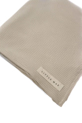 Oat Ribbed Stretch Swaddle by Little Mae & Co