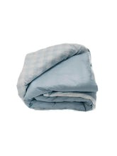 Marine Gingham Quilted Blanket by Little Mae & Co