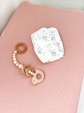 Peony Ribbed Changing Pad Cover by Little Mae & Co