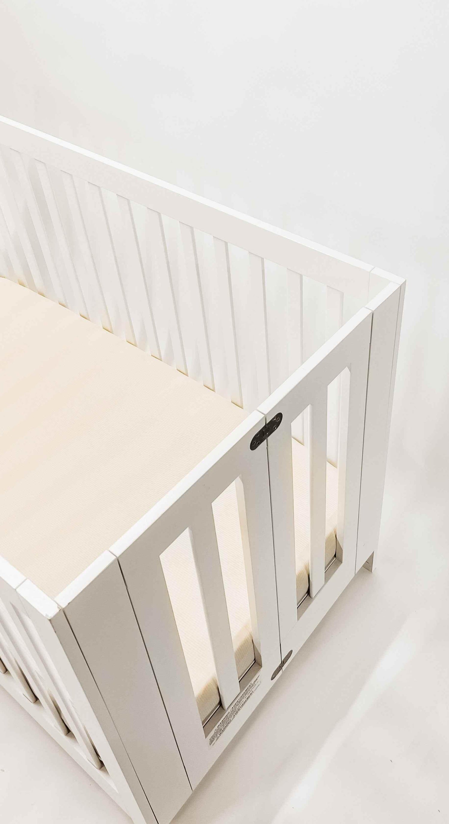 Oat Ribbed Crib Sheet by Little Mae & Co