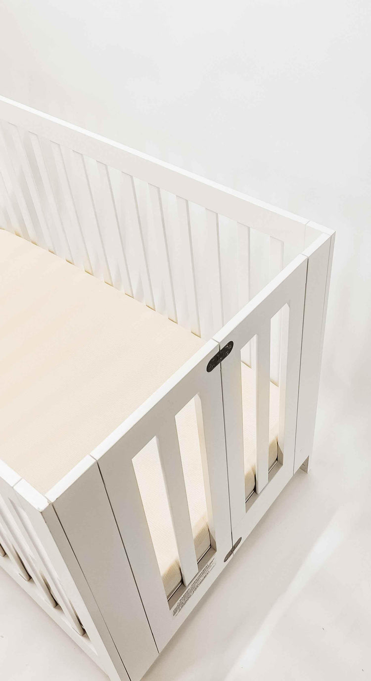 Oat Ribbed Crib Sheet by Little Mae & Co