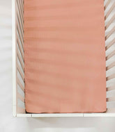 Peony Ribbed Crib Sheet by Little Mae & Co