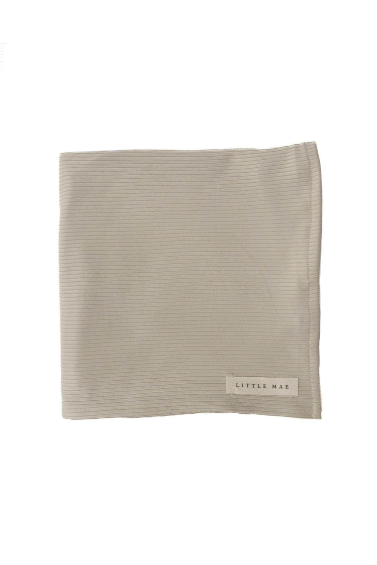 Oat Ribbed Stretch Swaddle by Little Mae & Co