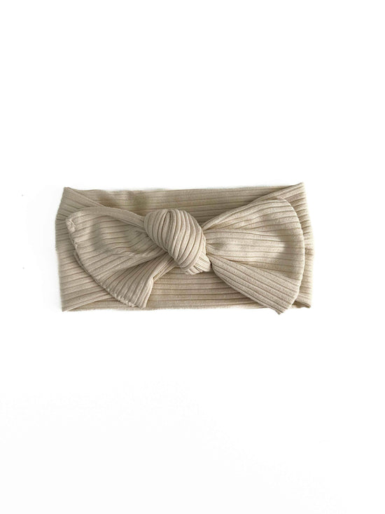 Oat Bow Headwrap by Little Mae & Co