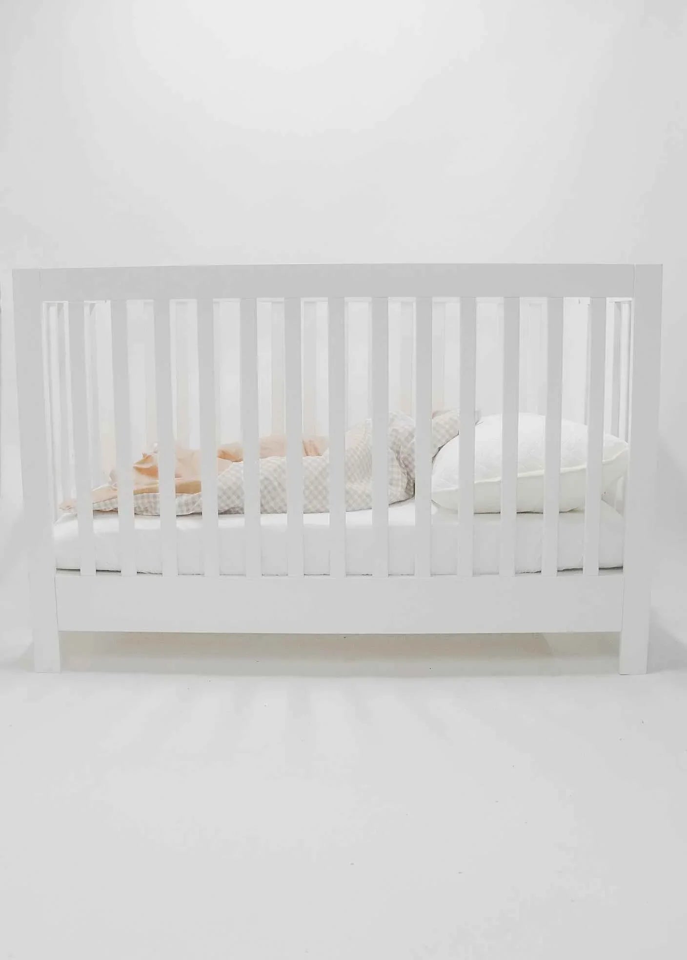 Chestnut Gingham Quilted Blanket by Little Mae & Co
