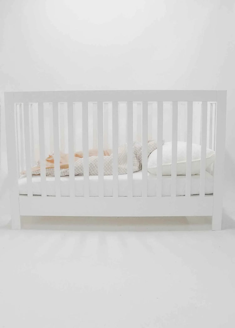 Chestnut Gingham Quilted Blanket by Little Mae & Co