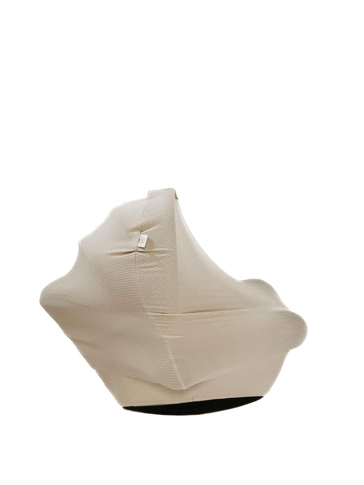 Oat Ribbed Car Seat Cover Multi Use Car seat Cover by Little Mae & Co