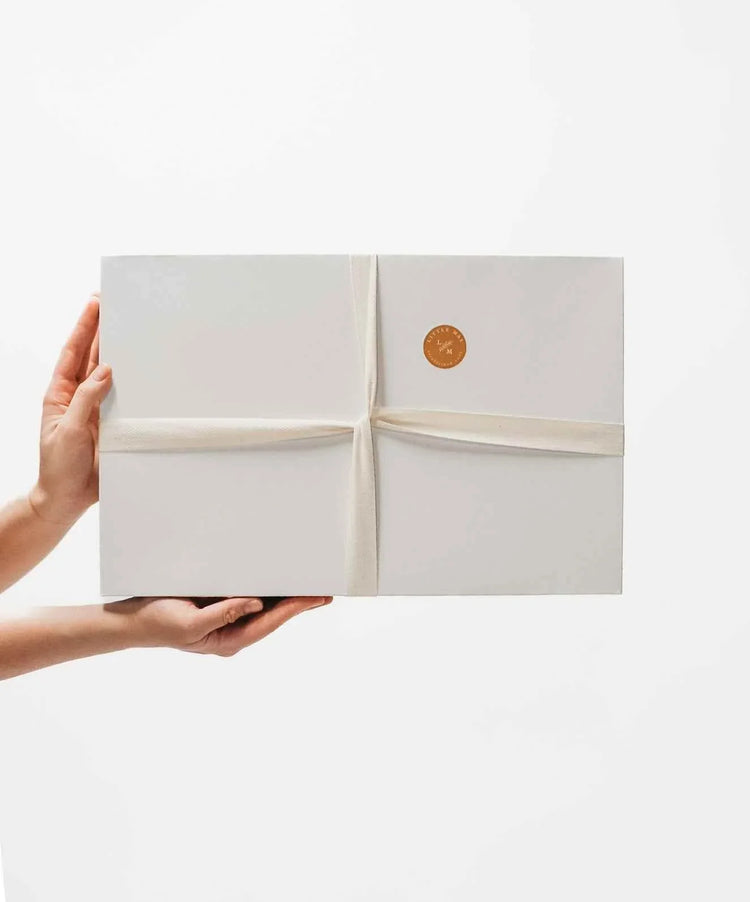 Oat Ribbed Gift Box by Little Mae & Co