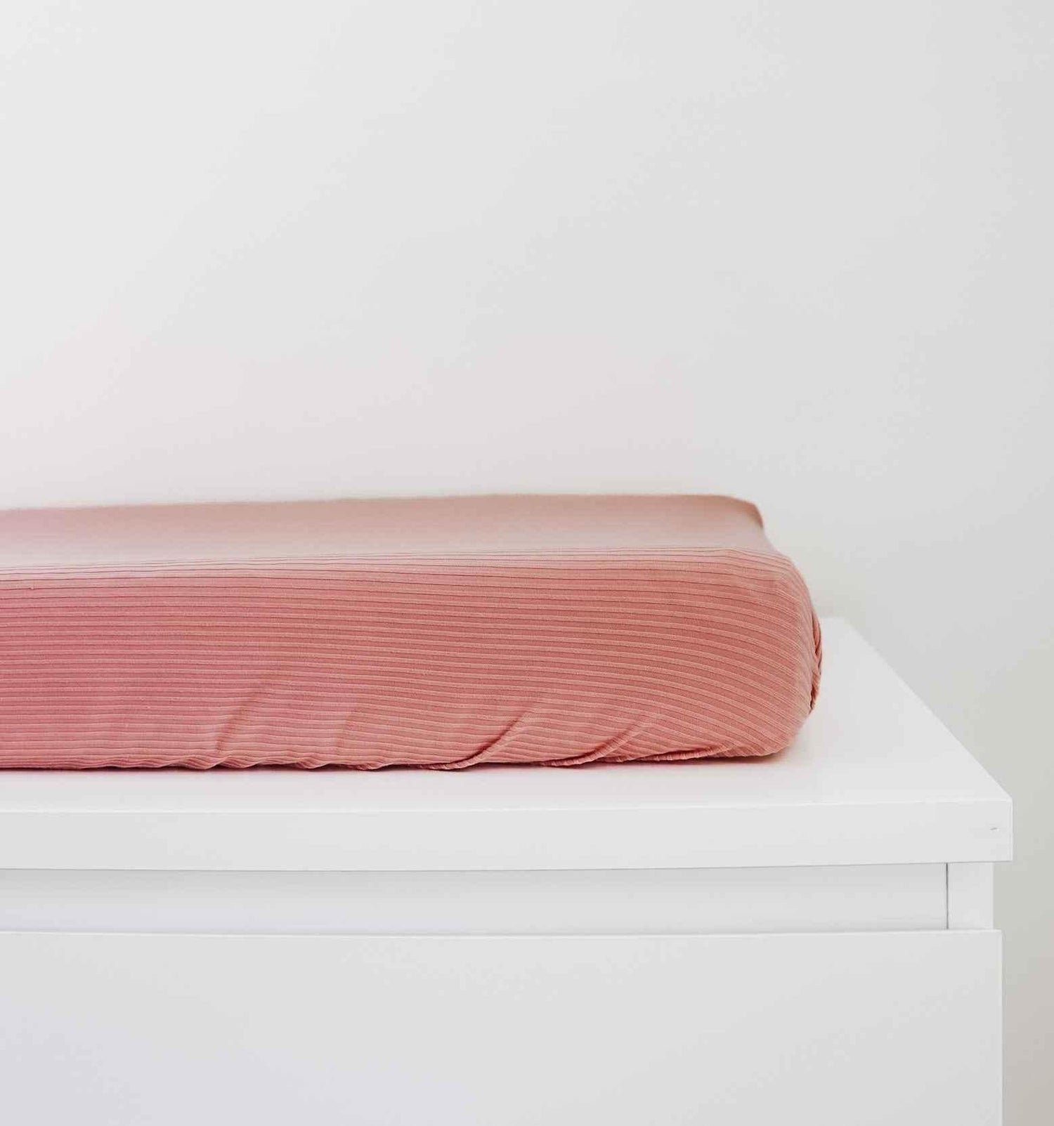 Peony Ribbed Changing Pad Cover by Little Mae & Co
