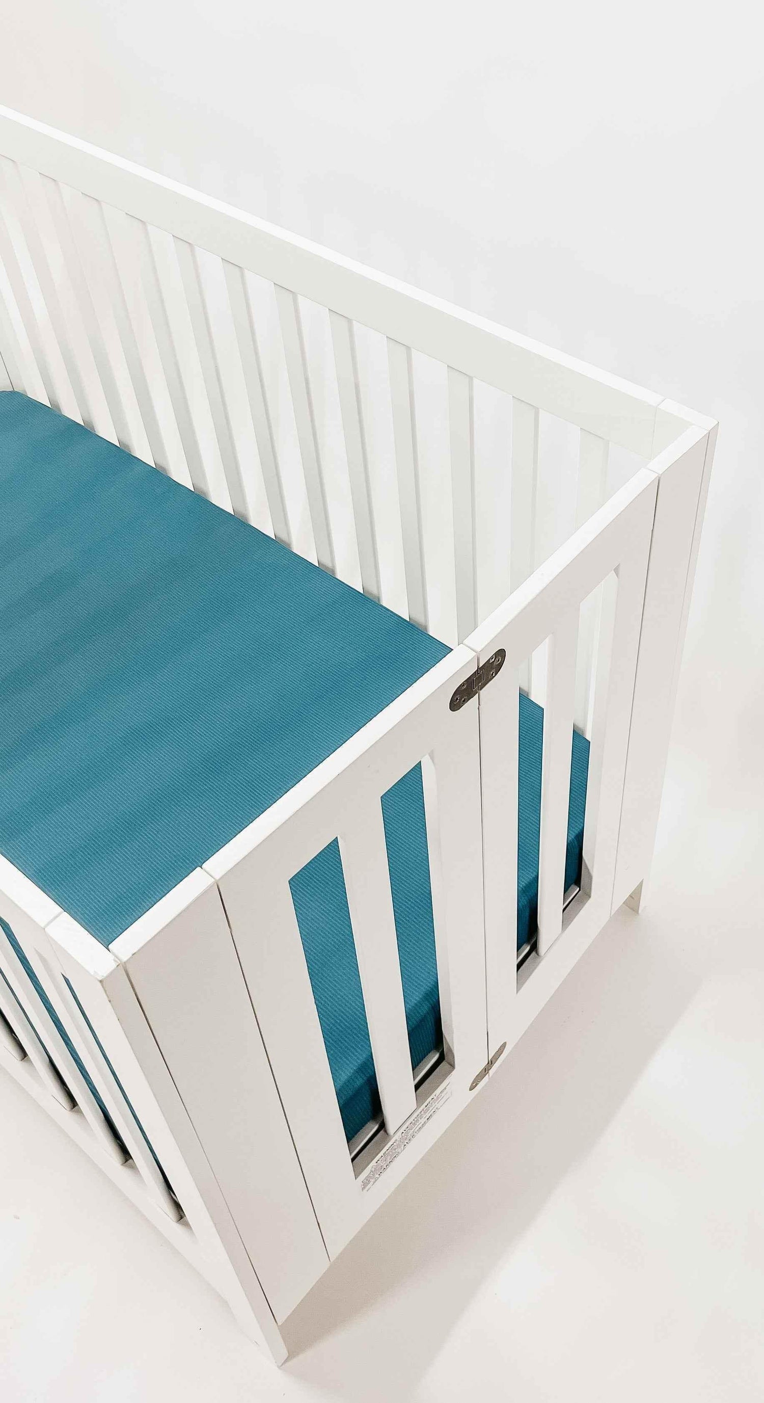 River Ribbed Crib Sheet by Little Mae & Co