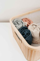 River Ribbed Changing Pad Cover by Little Mae & Co