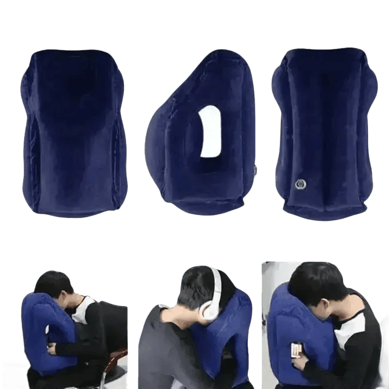 Inflatable Travel Pillow Designed Air Cushion Travel Pillows by Cutesliving Store
