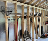 Garden Tool Organizer – Shed Storage Rack for Yard Tools Organizer for Shed Outdoor Storage by HangThis Up My Shed Organizing System
