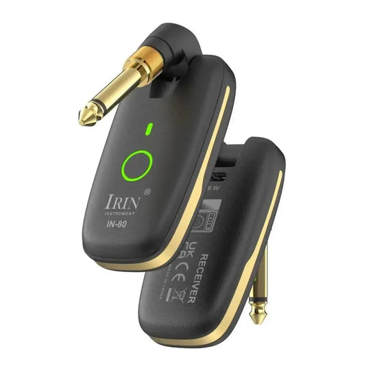 IRIN IN-80 Guitar Wireless System Transceiver Audio Amplifier Wireless Guitar Transmitter Receiver for Electric Guitar Bass Part Guitar Supplies by Dropshee