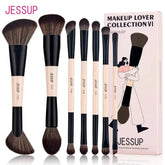 Jessup Double-Sided Makeup Brush Set Makeup Brushes by Dropshee