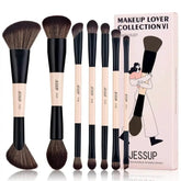 Jessup Double-Sided Makeup Brush Set Makeup Brushes by Dropshee