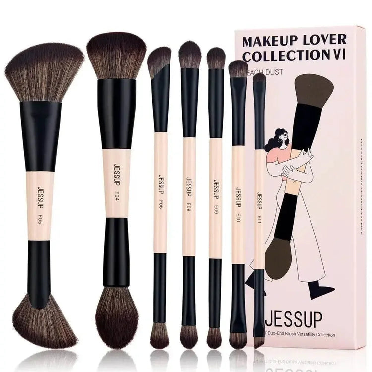 Jessup Double-Sided Makeup Brush Set Makeup Brushes by Dropshee