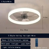 LED Ceiling Fan with Remote Control Chandelier by DSERS