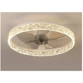 LED Ceiling Fan with Remote Control Chandelier by DSERS