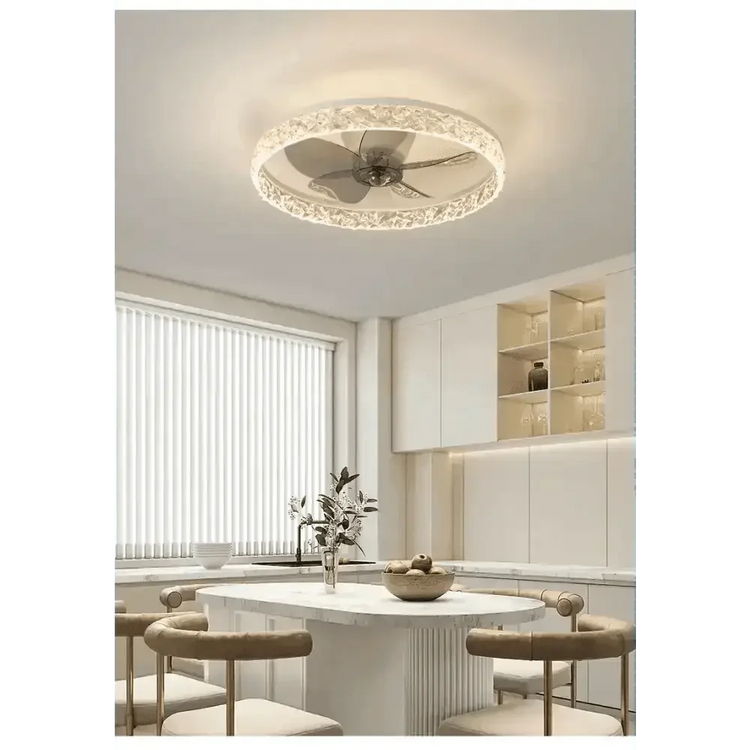 LED Ceiling Fan with Remote Control Chandelier by DSERS