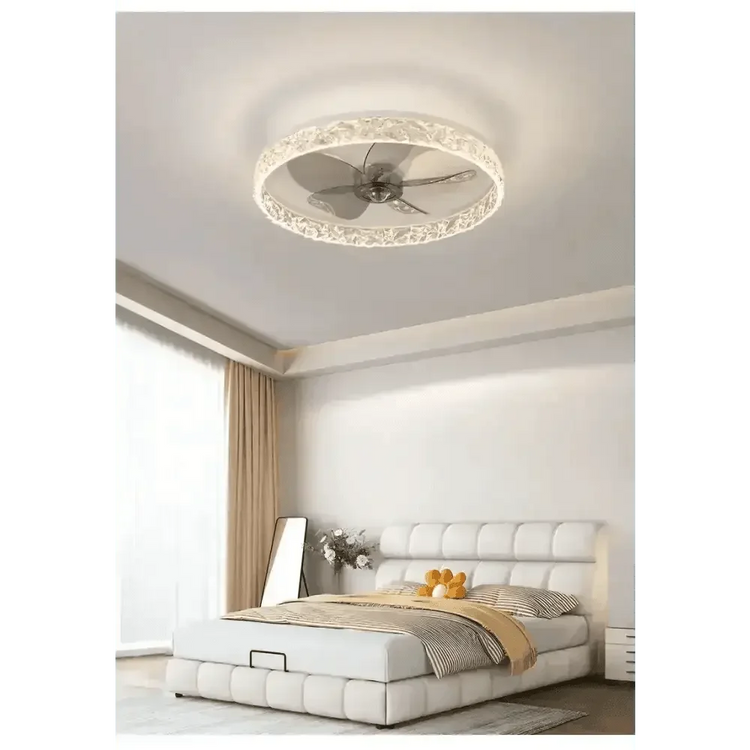 LED Ceiling Fan with Remote Control Chandelier by DSERS