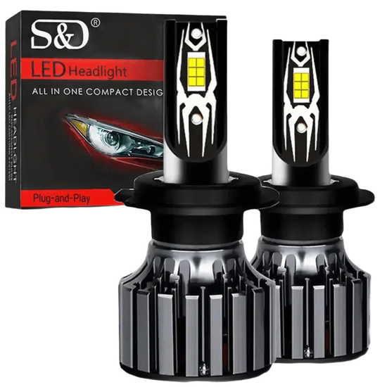 H7 LED Headlight Bulbs 30000lm CANBUS H8 H11 HIR2 Car Accessories by S&D Official Store
