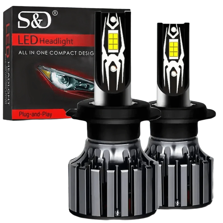 H7 LED Headlight Bulbs 30000lm CANBUS H8 H11 HIR2 Car Accessories by S&D Official Store
