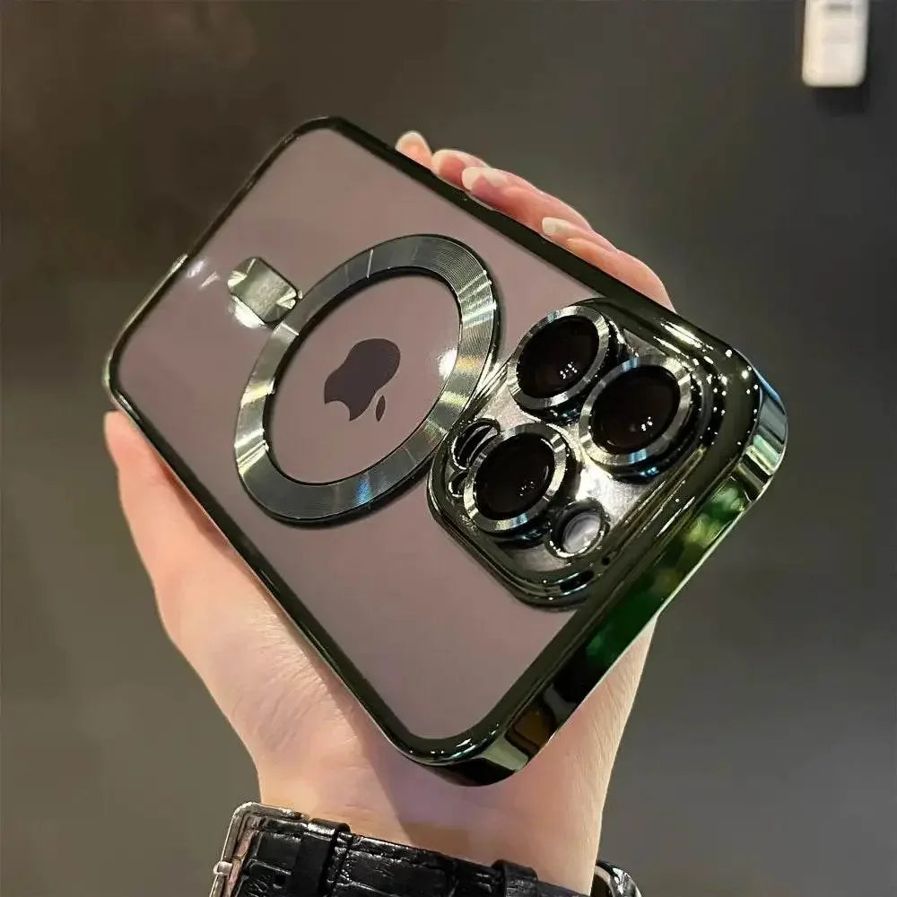 Luxury Magnetic Clear Case for iPhone Magnetic Clear Case for iPhone by Dropshee