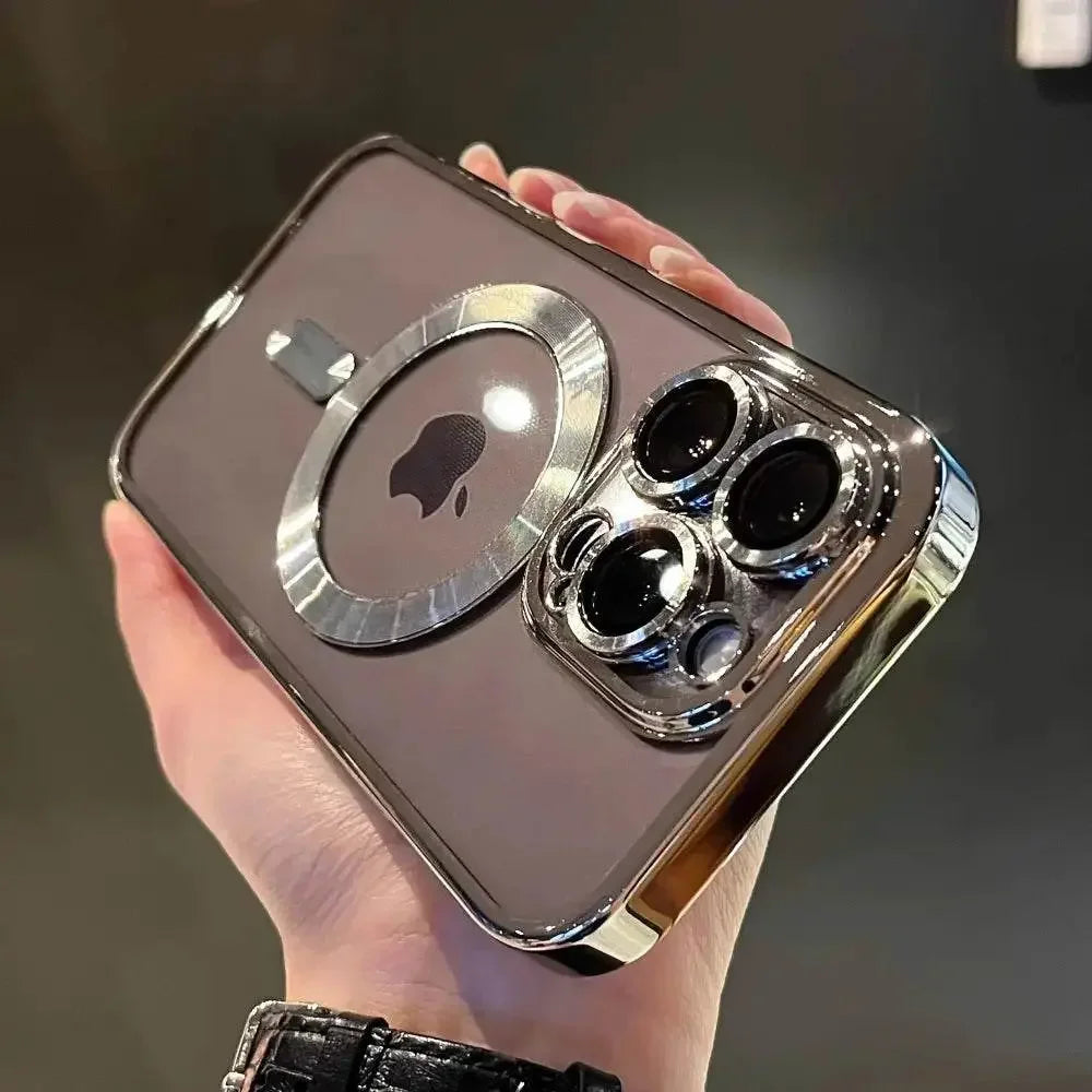 Luxury Magnetic Clear Case for iPhone Magnetic Clear Case for iPhone by Dropshee